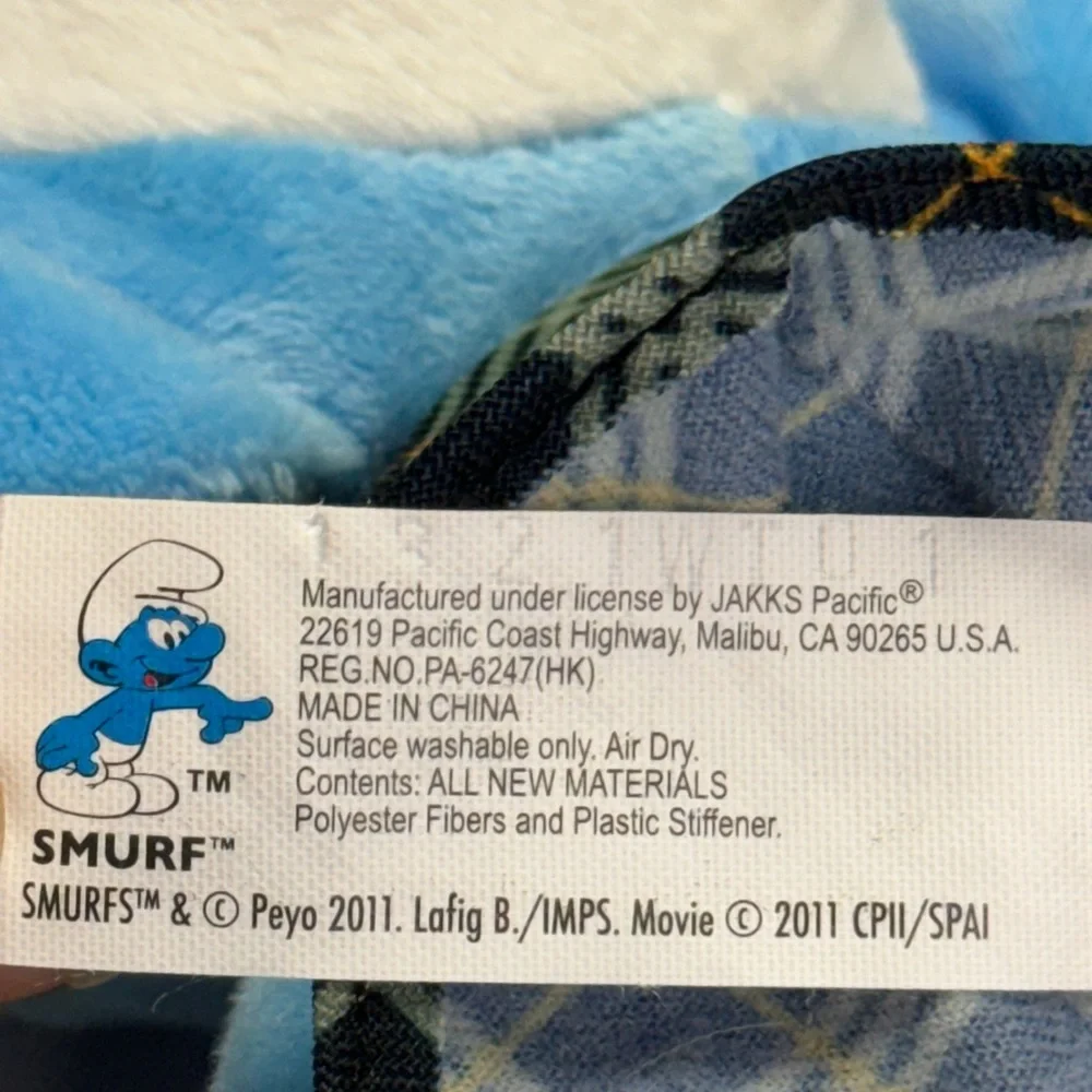 JAKKS The Smurfs Scottish Kilt Gutsy Doll Toy Stuffed Animal Plush 2011 Movie‎